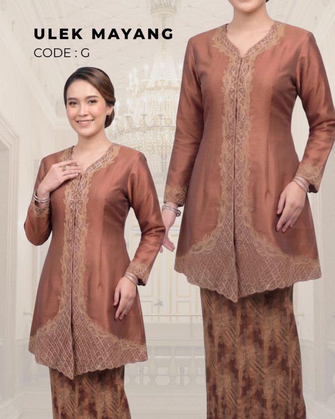 Kebaya Ulek Mayang - Kayu Manis