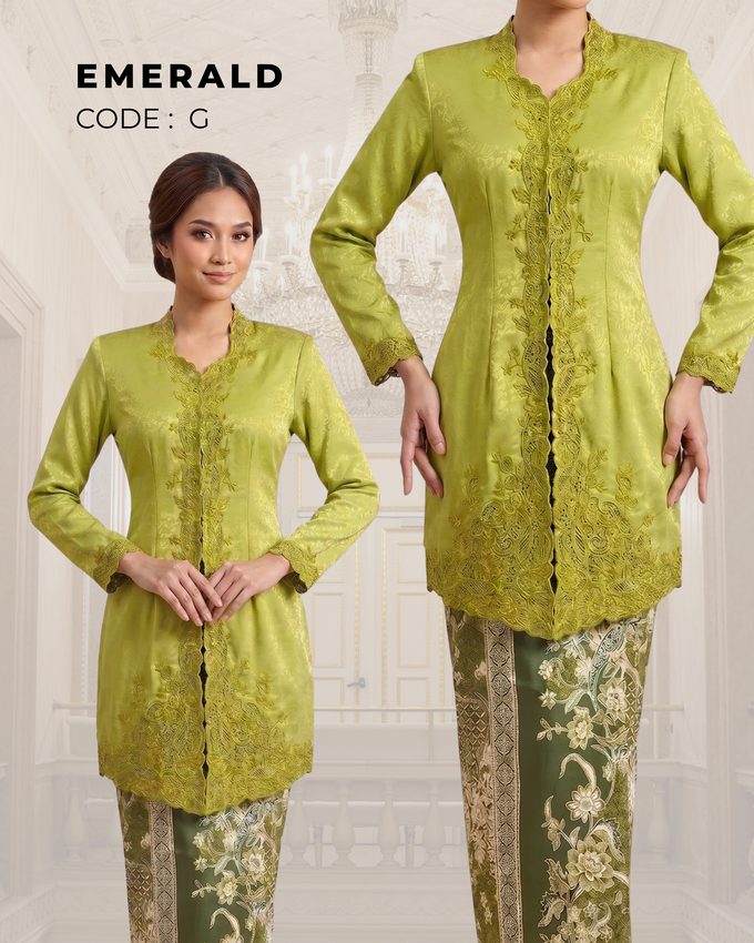 Kebaya Emerald – Hijau Limau — Hijau Limau
