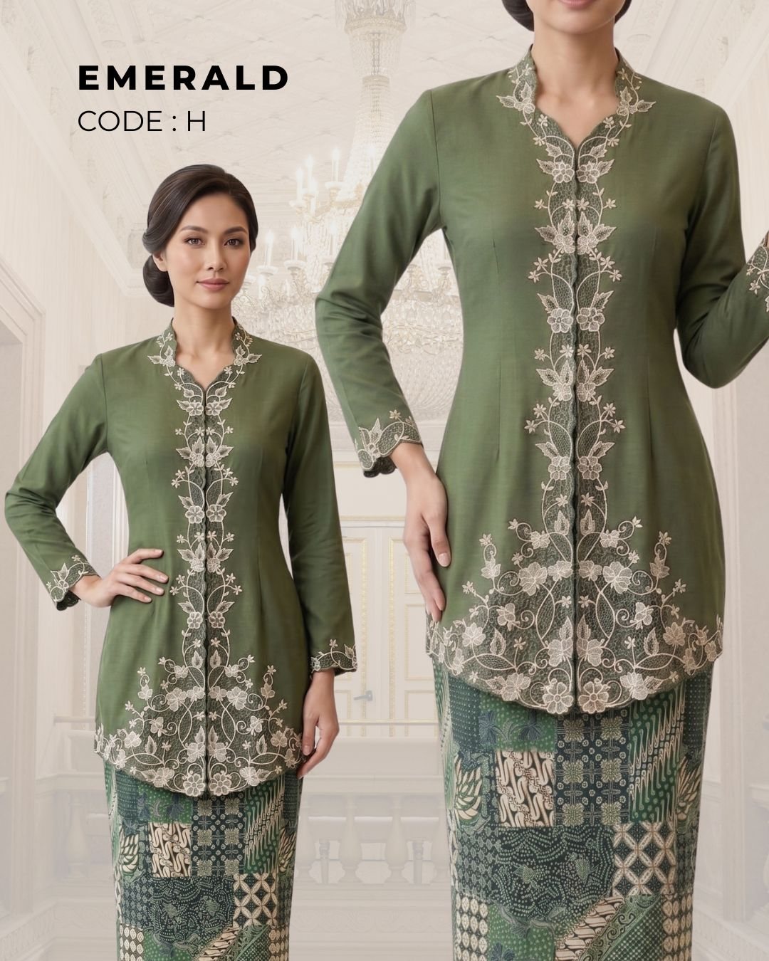 Kebaya Emerald - Hijau Zaitun — Hijau Zaitun