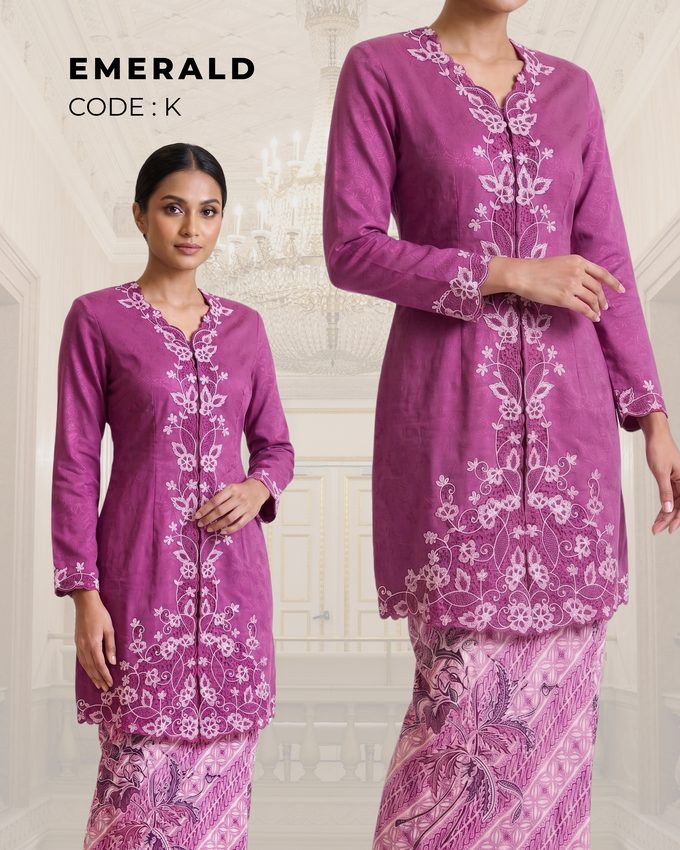 Kebaya Emerald – Magenta