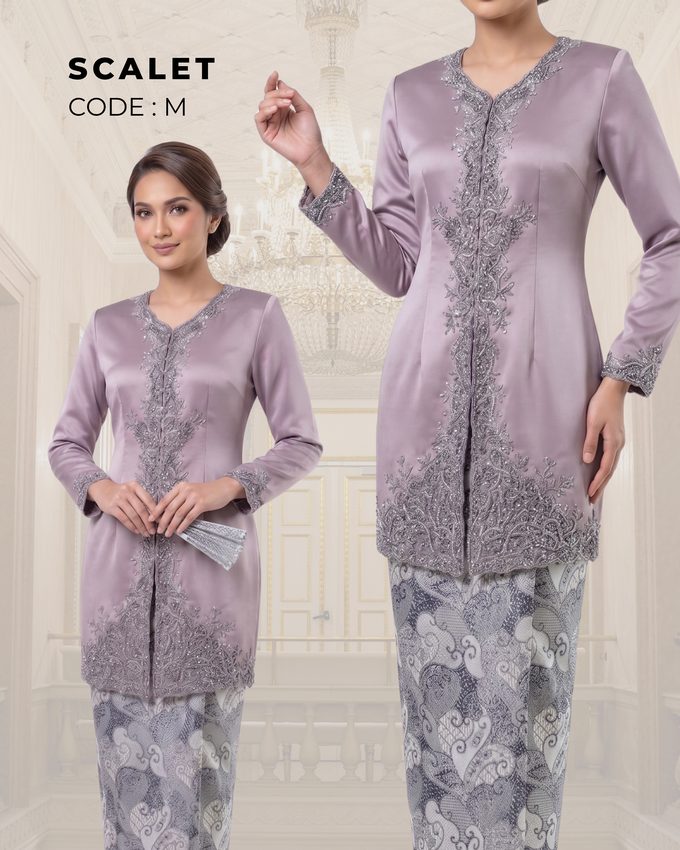 Kebaya Scalet – Ungu Lilac — Ungu Lilac
